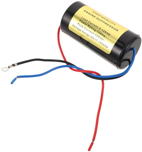 Lurrose Filtre Anti-parasites 10 A pour Voiture Suppresseur de Bruit Moteur Électrique Compatible Amplificateur du Bruit Audio pour Installation Audio Véhicule