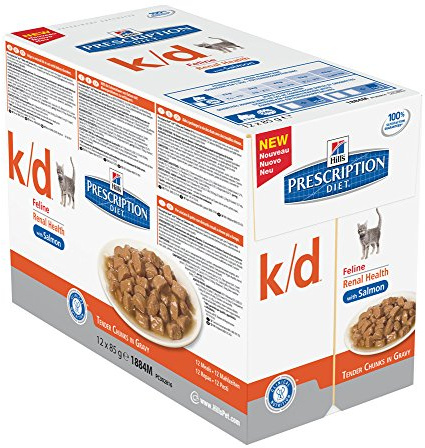 Hills Prescription Diet k/d Feline Salmon 12x85grams