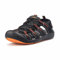 GRITION Men's Walking Sandals Outdoor Sport Adjustable Hiking Sandals Waterproof Quick Dry Protective Toecap Closed Toe for Beach Summer (Orange Black, numeric_11_point_5)