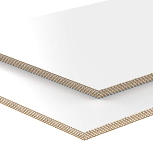 18mm Legno Compensato bianco Pannello Multistrato rivestito melamminico tagliato fino a 200cm: 20x20 cm