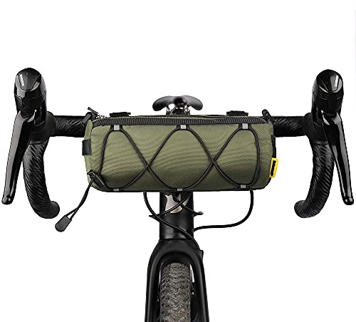Rhinowalk Bike Handlebar Bag Bicycle Front Bag Mountain Road Bikes Professional Cycling Accessories-Green