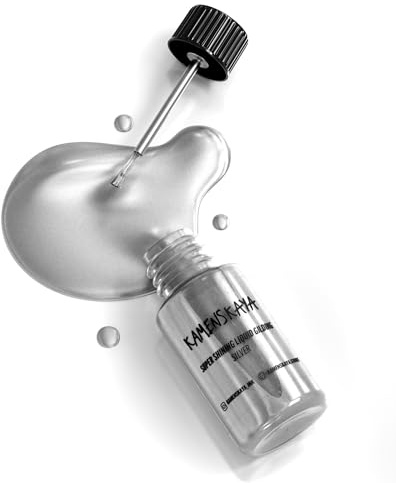 KAMENSKAYA Liquid Silver Leaf Paint: Alcohol Based Fast Drying Silver Liquid Gilding, 0.68 fl oz (20 ml)