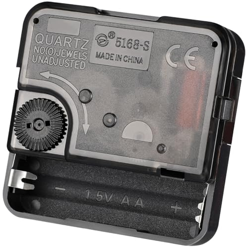 SUPVOX Quartz Clock Movement Replacement DIY Clock Mechanism Repair Part Accessory Silent Battery Operated Wall Motor, 5.6cm*5.6cm*1.6cm, Black