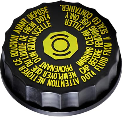 Adunsiaoto Tapa Depósito Líquido Frenos, Coche Líquido De Frenos Del Depósito De La Botella Del Tanque Tapa Reemplazar 1613328880 Accesorios Para Automóviles, Refrigerante Tapa Del Depósito 1613328880
