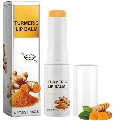 Lip Lightening Balm For Dark Lips, Turmeric Lip Balm for Smokers,Lip Scrub for Dark Lips to Lighten,Lip Brightener Moisturizing For Smokers Dark Lip Dry, Cracked, and Dull Lips (1PCS)