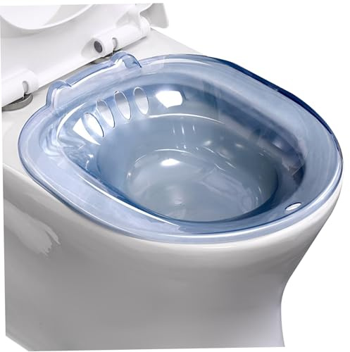 Sitz Bath Tub, Sitz Bath for Toilet, Portable Safe Over The Toilet Tub for Hemorrhoids Postpartum Private Care, Postpartum