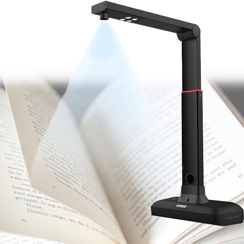 QuinteZhenTially A2 Large Format Book Scanner,23mp Adjustable Height Document Camera Scanner,Book Double Pages Smoothing & Split Auto Scanning,Ocr Text Recognition,Automatic Continuous Shooting