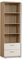 FORTE Winnie Regal mit 2 Schubladen, Holzwerkstoff, Sonoma Eiche / Weiß, 34,8 x 60,2 x 189,1 cm