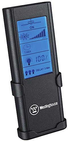 Westinghouse Lighting 7784140 Funk-Fernbedienung für Deckenventilator und Beleuchtung mit Touchscreen und Timer, Anthrazit