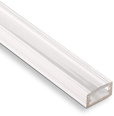 3 Stück SO-TECH® LED Profil-11 Weiß Aufbauprofil 2000 x 14 x 7 mm mit klarer Abdeckung