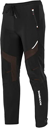 ROCKBROS Winter Cycling Pants for Men, Fleece-Lined Windproof Bike Pants