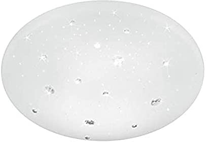 Reality Leuchten LED Deckenleuchte Achat R62732800, Acryl weiß, 11.5 Watt, Starlight Effekt