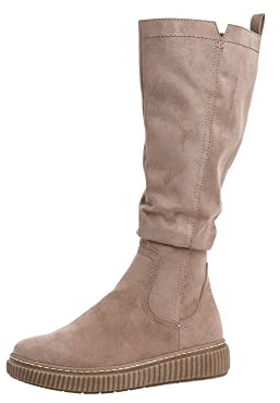 Jana Damen 8-8-25660-27 231 Kniehohe Stiefel, Stone, 38 EU