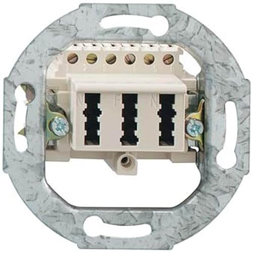 Rutenbeck Anschlußdose TAE 3x6 NFN UP-Einsatz Reinweiß