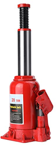 ATEdata 20 Tonnen Hydraulischer Wagenheber Stockwagenheber für Fahrzeuge, Maschinen, Anhänger und Wohnmobile, Tragkraft bis 20T, Gefertigt aus Qualitätsstahl