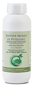 Sapone molle di Potassio: lava melata/Fumaggine, adesivante, emulsionante - corroborante liquido- COLTIVAZIONE BIOLOGICA DI ALTA QUALITÀ (0,5 Kg)