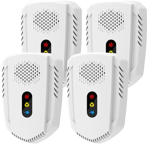 PestoPulse Ultrasonic Pest Repeller, 4 PCS Mouse repellent, 3 Model Repeller Plug in Pest Control, Efficient Against Mice Rat Mosquitoes Spider Cockroach Moths Ants Etc