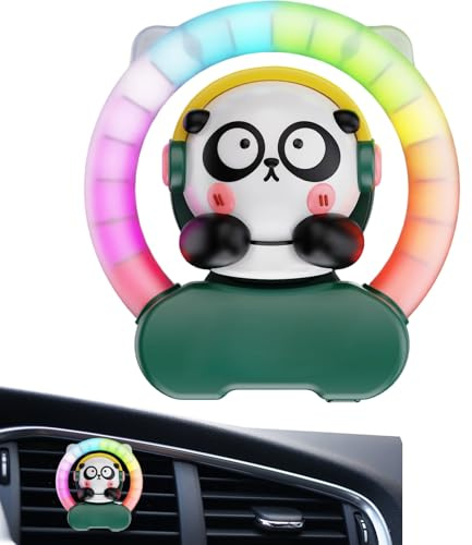 Diffuseur d'aromathérapie pour voiture, diffuseur de parfum pour voiture, 5 x 4,6 x 4,8 cm, rechargeable, design lumière d'ambiance LED, idéal pour berline, camping-car, décoration intérieure