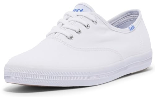 Keds Champion Canvas Lace Up, Zapatillas Mujer, White, 37.5 EU
