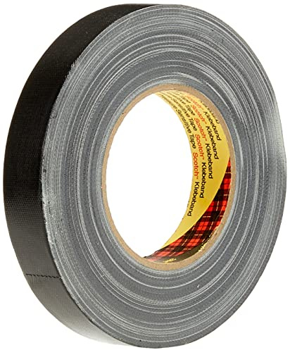 3M 389 Universal High Strength Fabric Tape, 25 mm x 50 m, Black