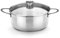 BRA Braisogona_A390356 Ancora - Cacerola, 26 cm, Acero Inoxidable 18/10, con Tapa de Cristal