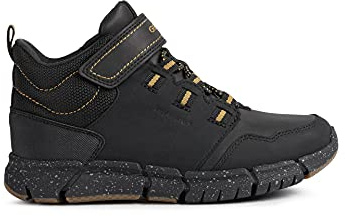 Geox J Flexyper Boy B Abx , Botas para Niños, Negro (Black/Dk Yellow), 37 EU