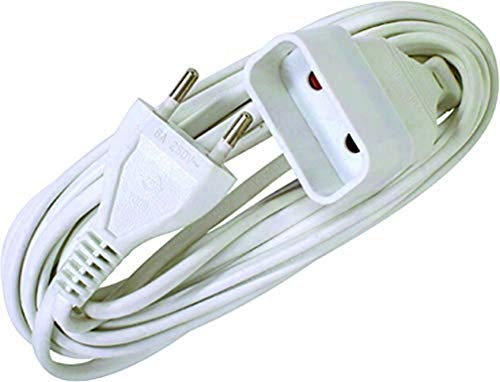Zenitech DIO013123 Rallonge Electrique Adaptateur Multiprise 4 Prises-Prolongateur Film Ho3Vvh2F 2X0,75 2M Blanc