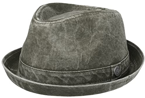 CHILLOUTS Sligo Hat - Pork Pie Hut Herren/Damen, 100% Baumwolle, Unisex Sommerhut, Tampa Hut, Atmungsaktiv, S-M, grün
