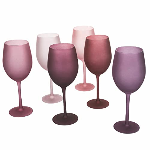 Villa d’Este Home Tivoli Happy Hour Provence Set 6 calici frosted in vetro 550 ml
