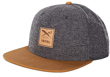 IRIEDAILY Baseballcap Unisex - Flaxpray Snapback Cap in Black Melange, One Size