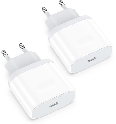 USB C Netzteil, 2-Pack USBC Adapter für iPhone 15/15 Pro/15 Pro Max/15 Plus 14 13 12 11 SE XR XS SE 8 7, Lynban 20W Handy Ladegerät Charger Schnellladegerät Stecker Ladestecker Netzstecker Ladeadapter