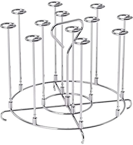 Abizarch 7.7 Air Fryer Skewer Stand Compatible with Ninja Foodi 6Qt,Vertical Skewers Holder with Stand Stainless Steel Air Fryer Accessories Grill for Grilling Home Kitchen Kabobs