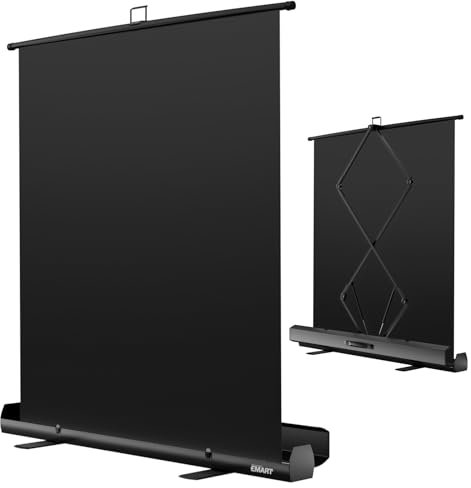 EMART Telón de fondo negro de 155 x 200 cm, panel de teclas Chroma, pantalla negra con soporte para estudio fotográfico, transmisión, videoconferencia, TikTok, Zoom