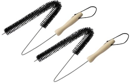 Healifty 2pcs Dryer Vent Cleaning Brush Flexible Pipe Cleaner Bristles for Narrow Curves Crevices and Hard Reach Areas Appliances Random Style
