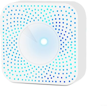 Moniteur de qualité de l'air, 6 en 1 pour Tuya pour Zigbee Testeur intelligent de température et d'humidité, PM2.5, détecteur de dioxyde de carbone, contrôle intelligent par application (pour Zigbee)