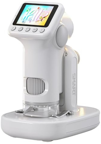 Generic Microscope numérique pour Enfants avec loupe portative à écran de 2 Pouces 100-1600X, Cadeau Scientifique éducatif pour garçons et Filles