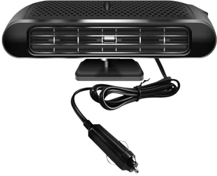 Bilvärmare, med 12v/24v spänning, 17x9,5x7,5cm, instrumentbräda värmefläkt, elektrisk autovärmare, uppladdningsbar design, för vinterpendling, campingturer