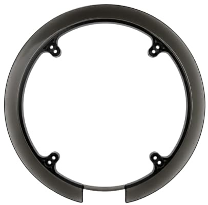Protège-Chaîne Vélo Noir 4 Trous 42-44 Dents VTT Plastique | de Vélo Rond en Plastique, Anneau de Protection à 4 Trous pour Plateau 42-44 Dents, Accessoire de VTT