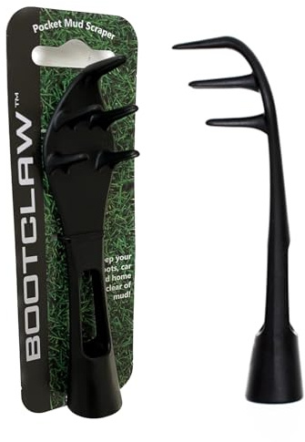 Bootclaw Pocket Mud Scraper for Football Boots, Rugby Boots, Hiking Boots, Running Shoes, Golf Shoes and Wellies – Easily removes Heavy Mud. Ideal Boot Cleaner Rugby Stocking Filler.