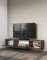 Temahome Elektra A4 Mobile TV, Holz veredelt, Edelstahl, nussholz, 43.5 x 165 x 40 cm