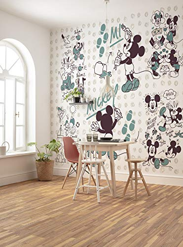 Komar Digitaldruck Vlies Fototapete - Mickey and Friends - Größe 350 x 280 cm