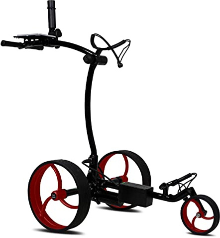 tour made RT-610S Golftrolley Elektrisch I Bergabfahrbremse I viel Zubehör I Lithiumakku 27-36 Loch I Golf Trolley Elektro I Deutsche Markenqualität