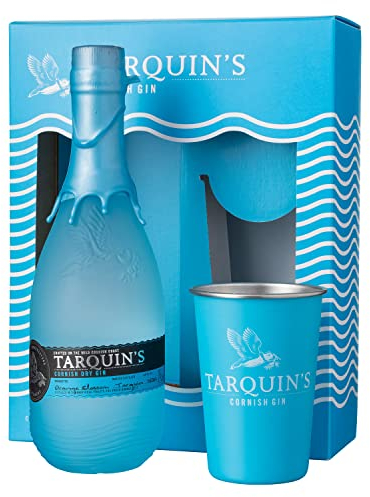 Tarquin's Cornish Dry Gin and Metal Cup Gift Set, 70 cl