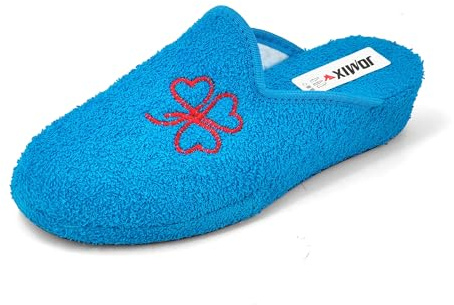 JOMIX Chaussons Orthopediques Femme Chaussons en éponge Sandales Femme été Confortable pour Intérieur et Extérieur (Bleu, 41)