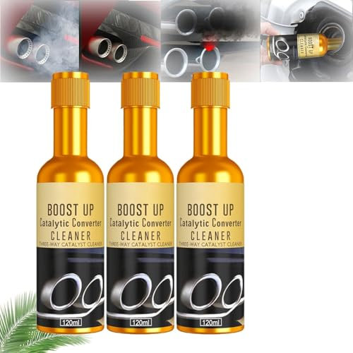 Detergente Istantaneo per Marmitte Auto | Detergente per Marmitte Catalitiche | Detergente per Potenziamento Motore Ricambi Auto| Rimozione di Depositi di Carbonio (3 Pezzi)