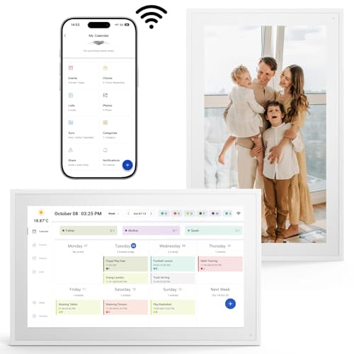 ISTOYO Digital Kalender, 15,6zoll Intelligenter Elektronischer Wandkalender