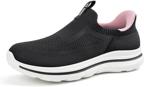ODCKOI Chaussures Femme sans Lacets Slip-on - Baskets Confortable à Enfiler Facilement - Chaussures Décontractées Loisirs pour Femme