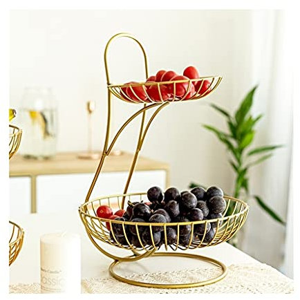 Fruktkorgsskål Kreativ metall fruktskål Fruktkorgstativ Hemmajärn Förvaringskorg Desktop for bänk Kök Bänkskiva Brödsnacks /297