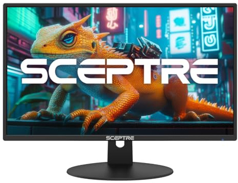 New! Sceptre 24-inch Prime Monitor 100Hz 100% sRGB HDMI x2 VGA Build-in Speakers Machine Black 2026 (E248W-19203R Series)