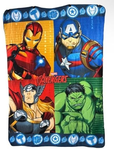 Top Linen (NW) Ltd Kids Character Fleece Blanket – Soft & Cozy Throw for Boys & Girls – Features Favorite Characters – Lightweight, Warm, and Durable (Blue)